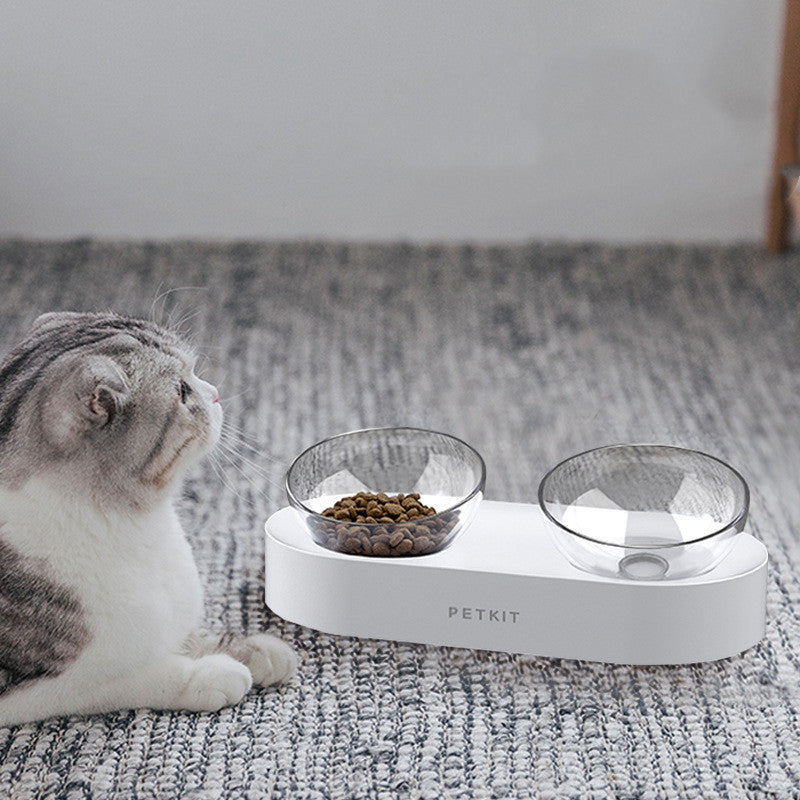 Elevate Mealtime Comfort: Adjustable Stainless Steel Pet Double Bowls