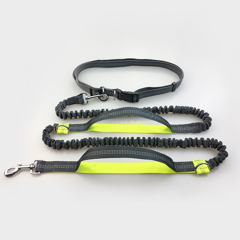 Pet Supplies Multi‑Function Reflective Elastic Dog Leash for Running & Pull Control