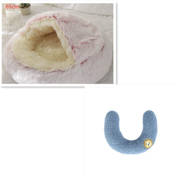 Cozy Nest 2‑in‑1 Winter Pet Bed