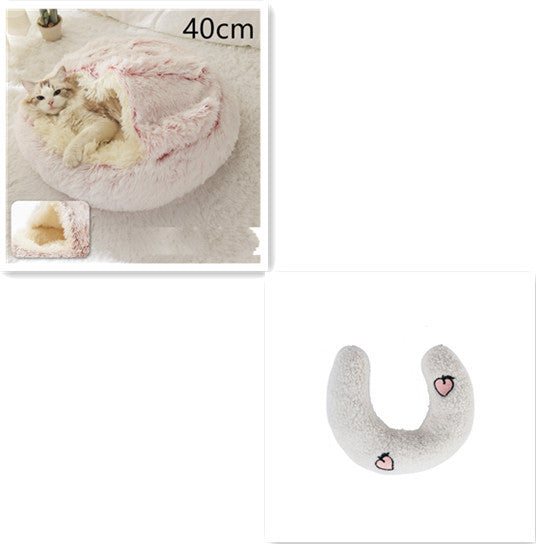 Cozy Nest 2‑in‑1 Winter Pet Bed