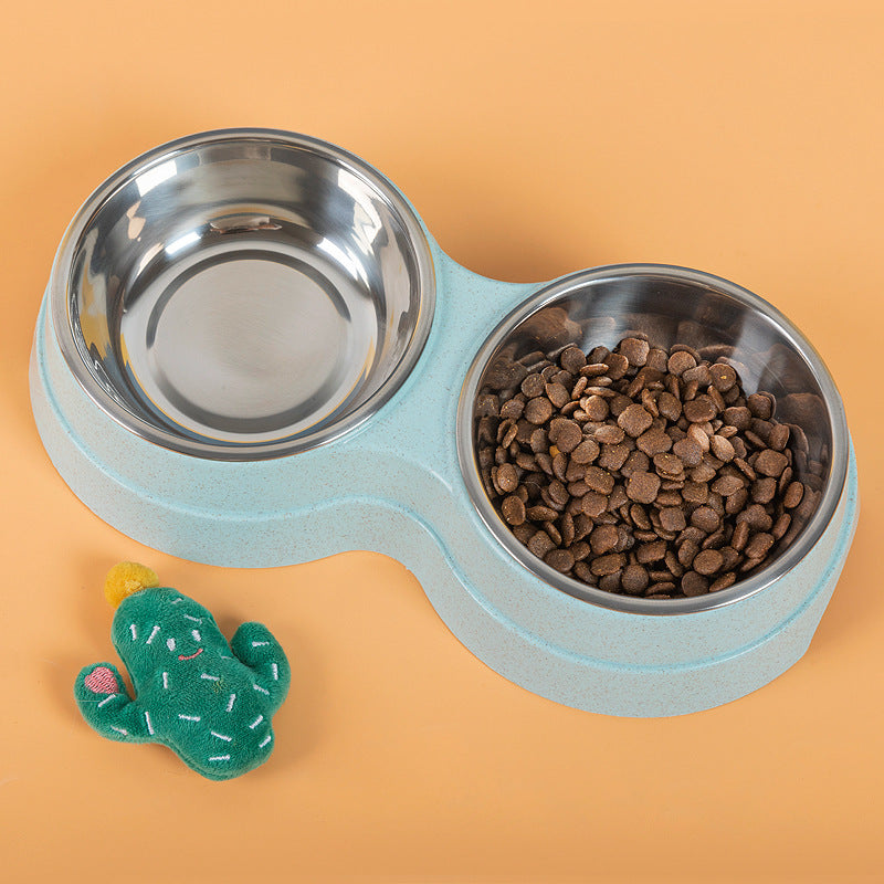 Double Pet Bowl Feeder – Hygienic & Happy Mealtimes
