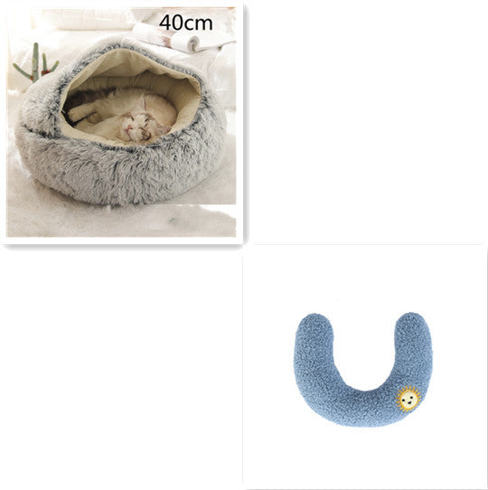 Cozy Nest 2‑in‑1 Winter Pet Bed