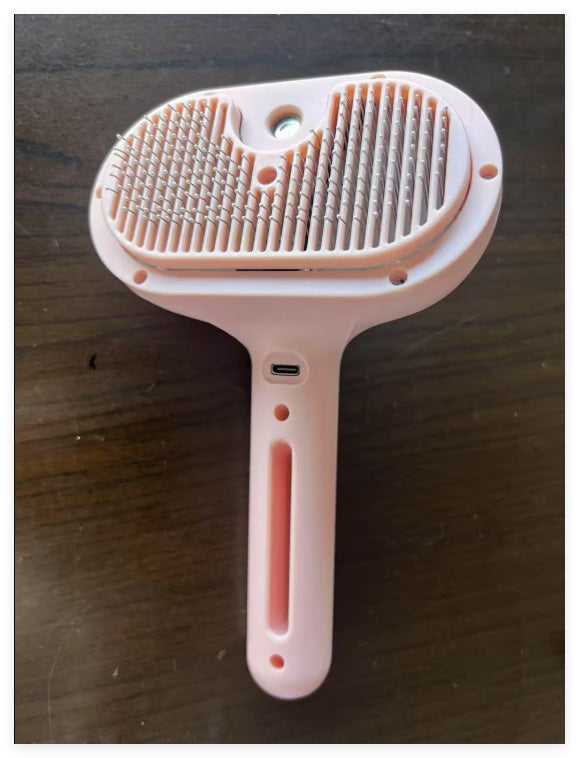 MoistureMist Self-Cleaning Pet Grooming Comb