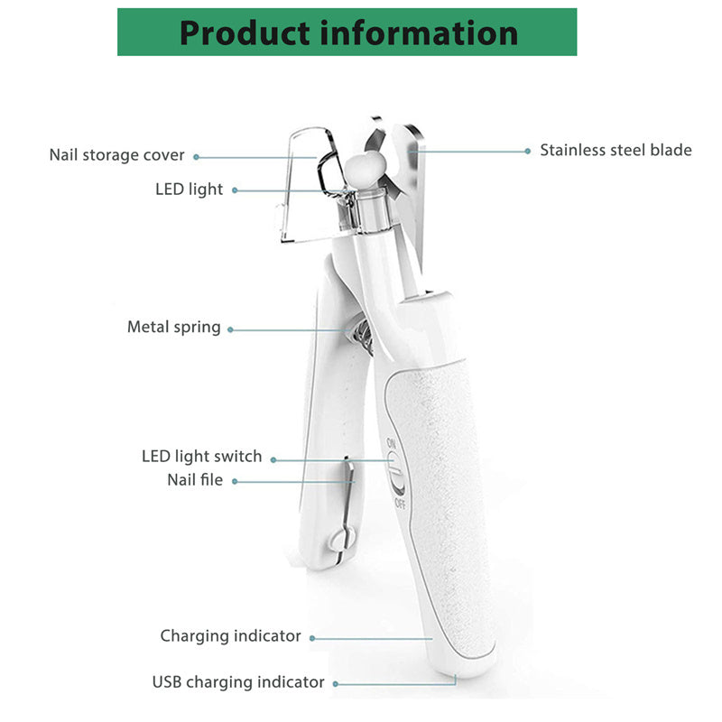 SafeGlow LED Pet Nail Clippers – Calm, Confident Grooming for Cats & Dogs