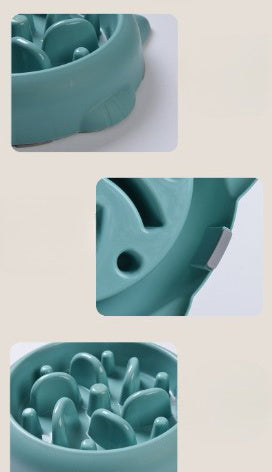 Interactive Slow-Feed Pet Bowl (Anti‑Gulp / Choke‑Resistant)
