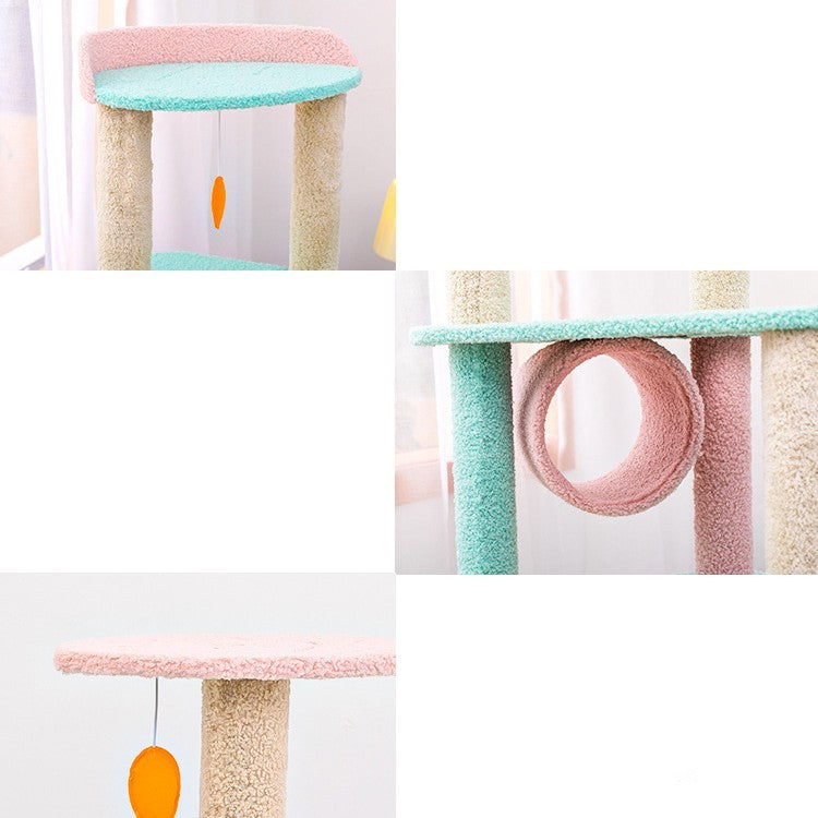 Large Vertical Sisal Cat Scratching Tower – Ultimate Stretch & Furniture Protector