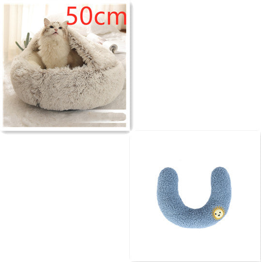 Cozy Nest 2‑in‑1 Winter Pet Bed