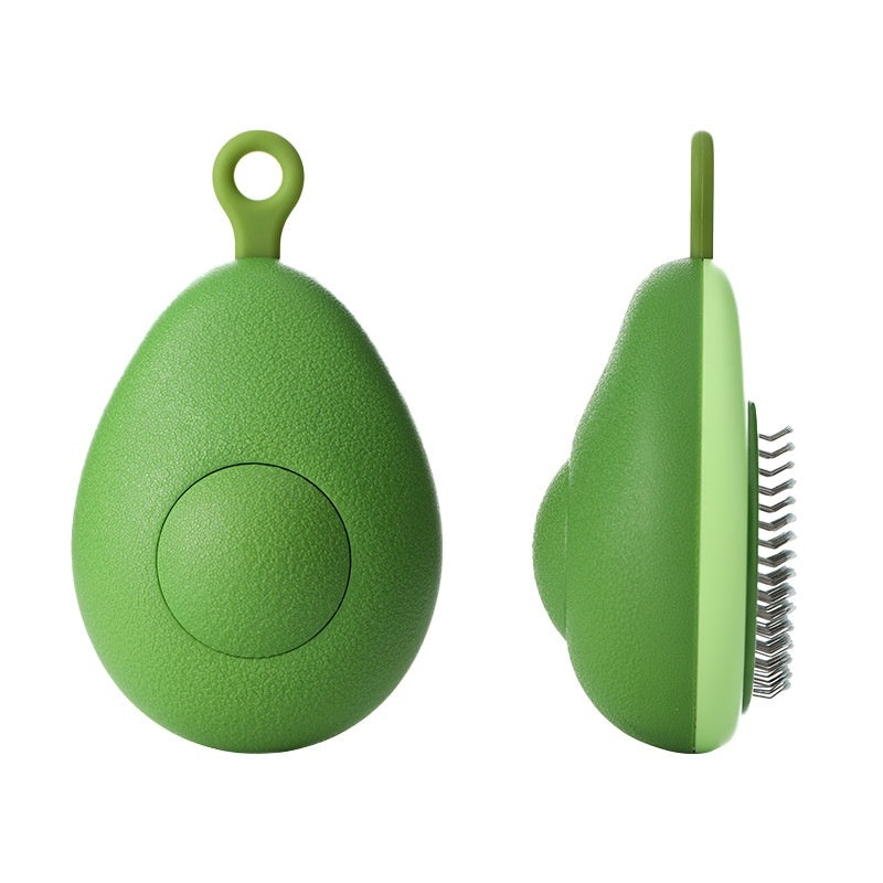 Avocado‑Shaped Pet Hair Remover Brush – Gentle Massage, Easy Cleanup!