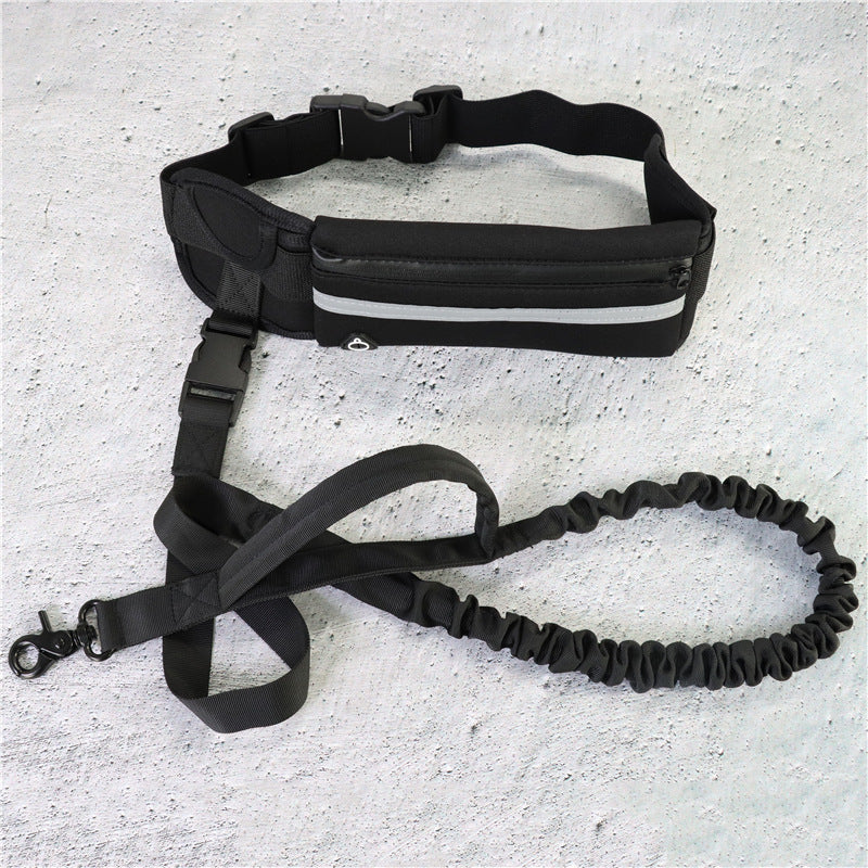 Hands‑Free Shock‑Absorbing Dog Walking Belt for Large Dogs