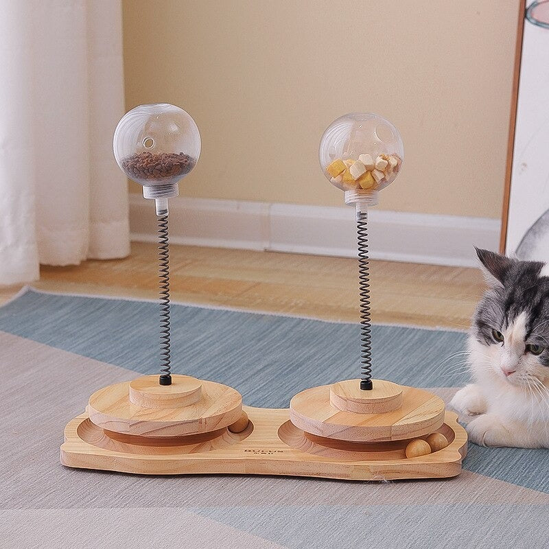 Interactive Cat Treat Dispenser Toy – Slow Feeder for Cats & Small Dogs