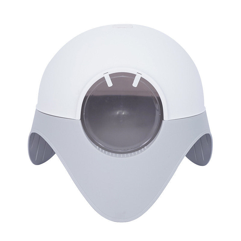 Snow‑House UFO Enclosed Cat Toilet – Spacious, Private & Odour‑Controlling