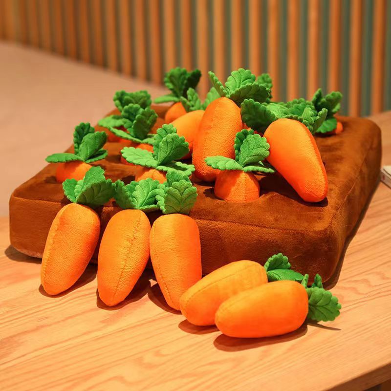 Durable Carrot Chew & Snuffle Mat Pet Toy