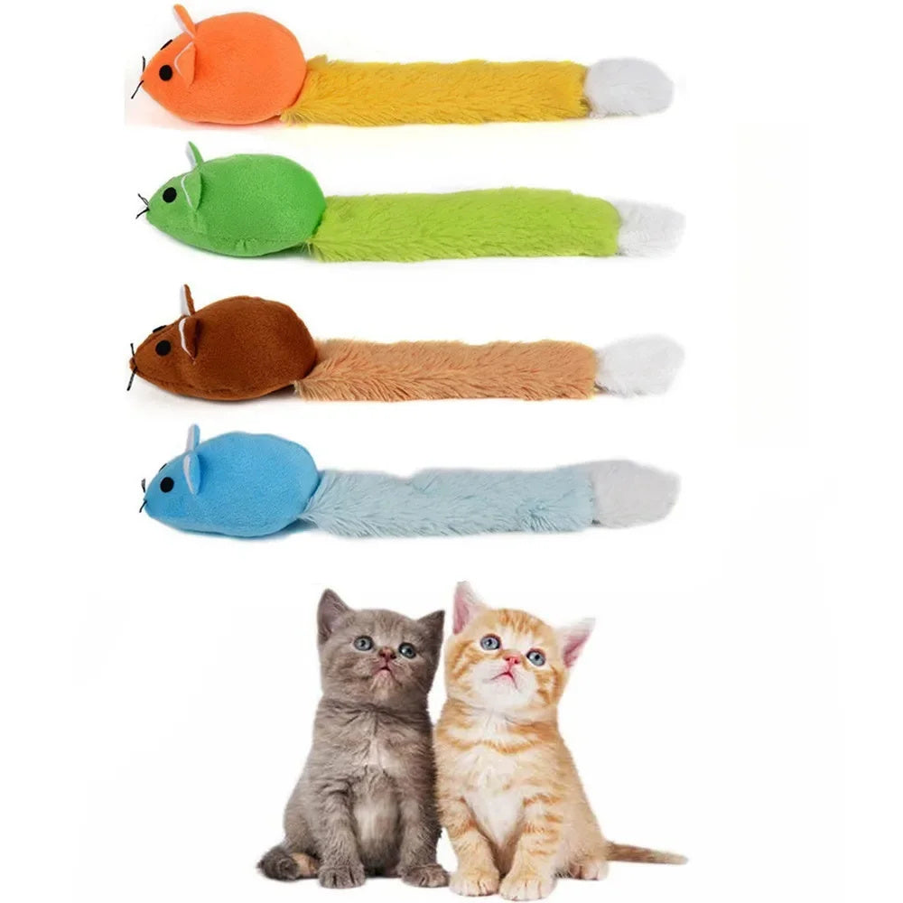 Long‑Tail Teaser Mouse – Irresistible Chase Toy for Happy, Active Cats