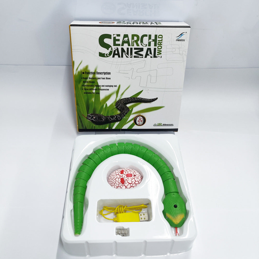 Smart Motion Snake Toy – USB Rechargeable Interactive Pet Teaser for Cats & Dogs