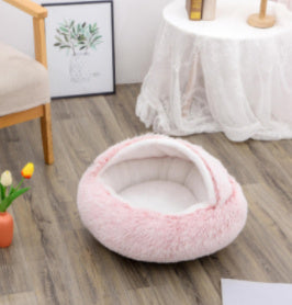 Cozy Nest 2‑in‑1 Winter Pet Bed