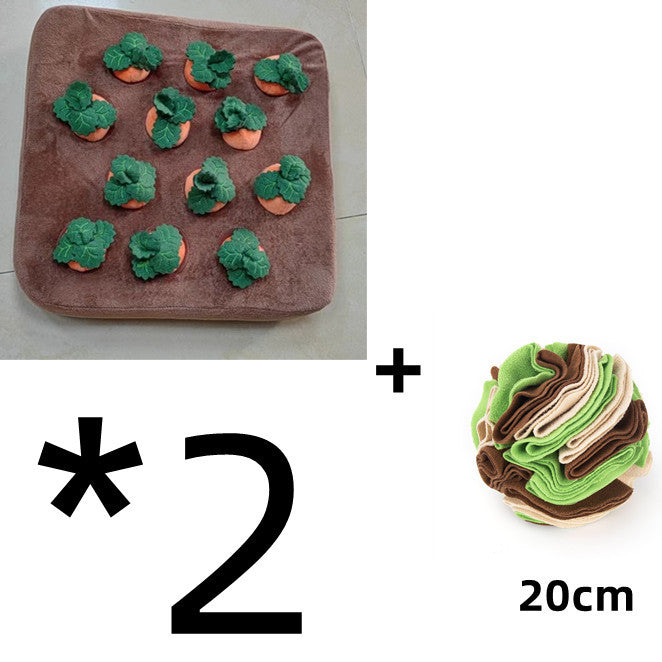 Durable Carrot Chew & Snuffle Mat Pet Toy