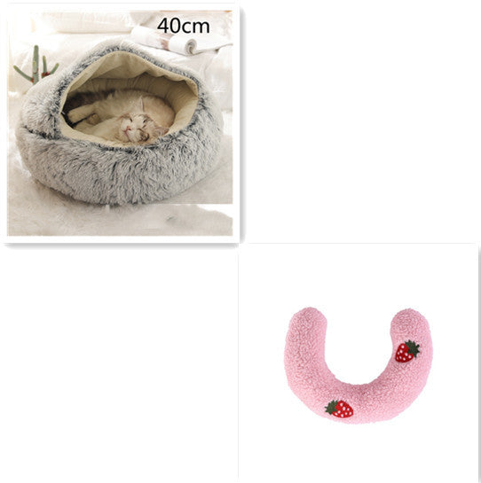 Cozy Nest 2‑in‑1 Winter Pet Bed