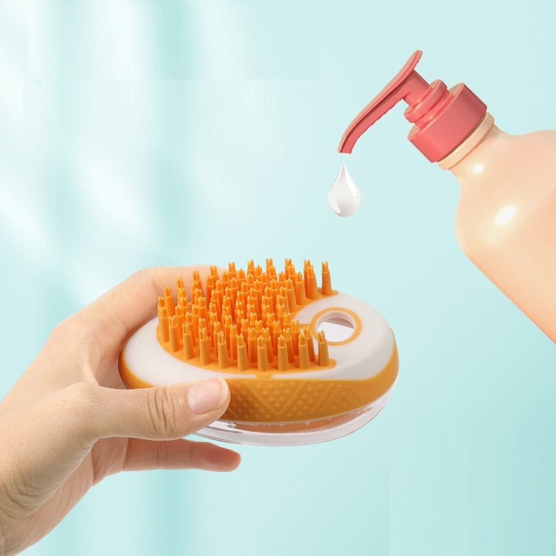 Pet Spa Massage Brush – 2‑in‑1 Bath & Gentle Groomer