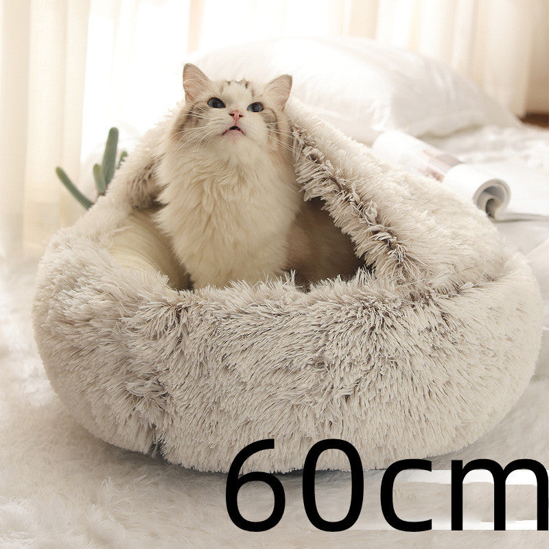 Cozy Nest 2‑in‑1 Winter Pet Bed