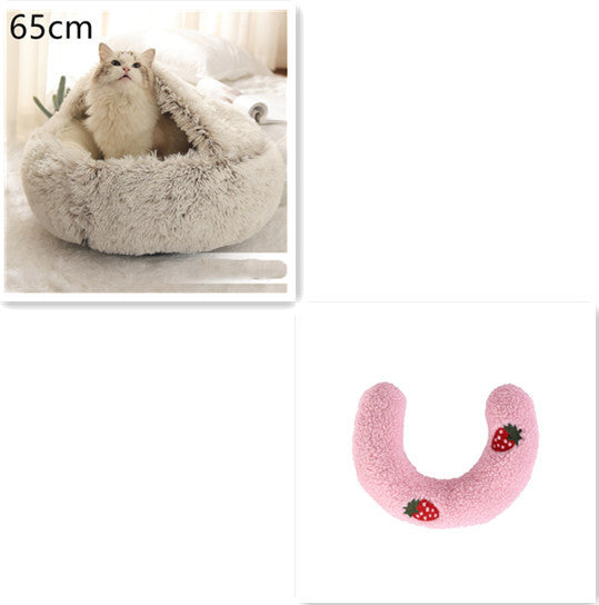 Cozy Nest 2‑in‑1 Winter Pet Bed