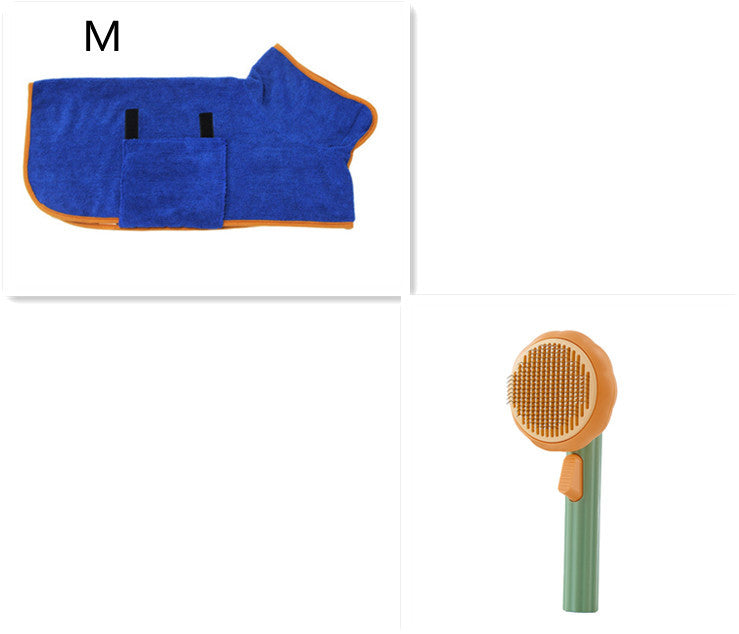 Gentle Self‑Cleaning Steel Wire Cat Brush — Comfort Grooming & Fur‑Free Home