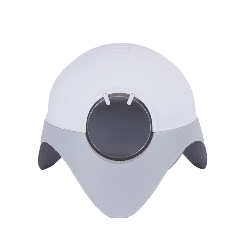 Snow‑House UFO Enclosed Cat Toilet – Spacious, Private & Odour‑Controlling