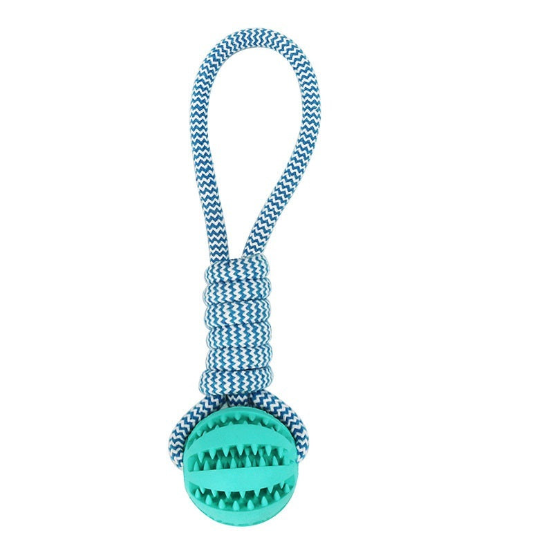 Hemp Rope & Rubber Treat Ball – Bite‑Resistant Doggy Chew Toy