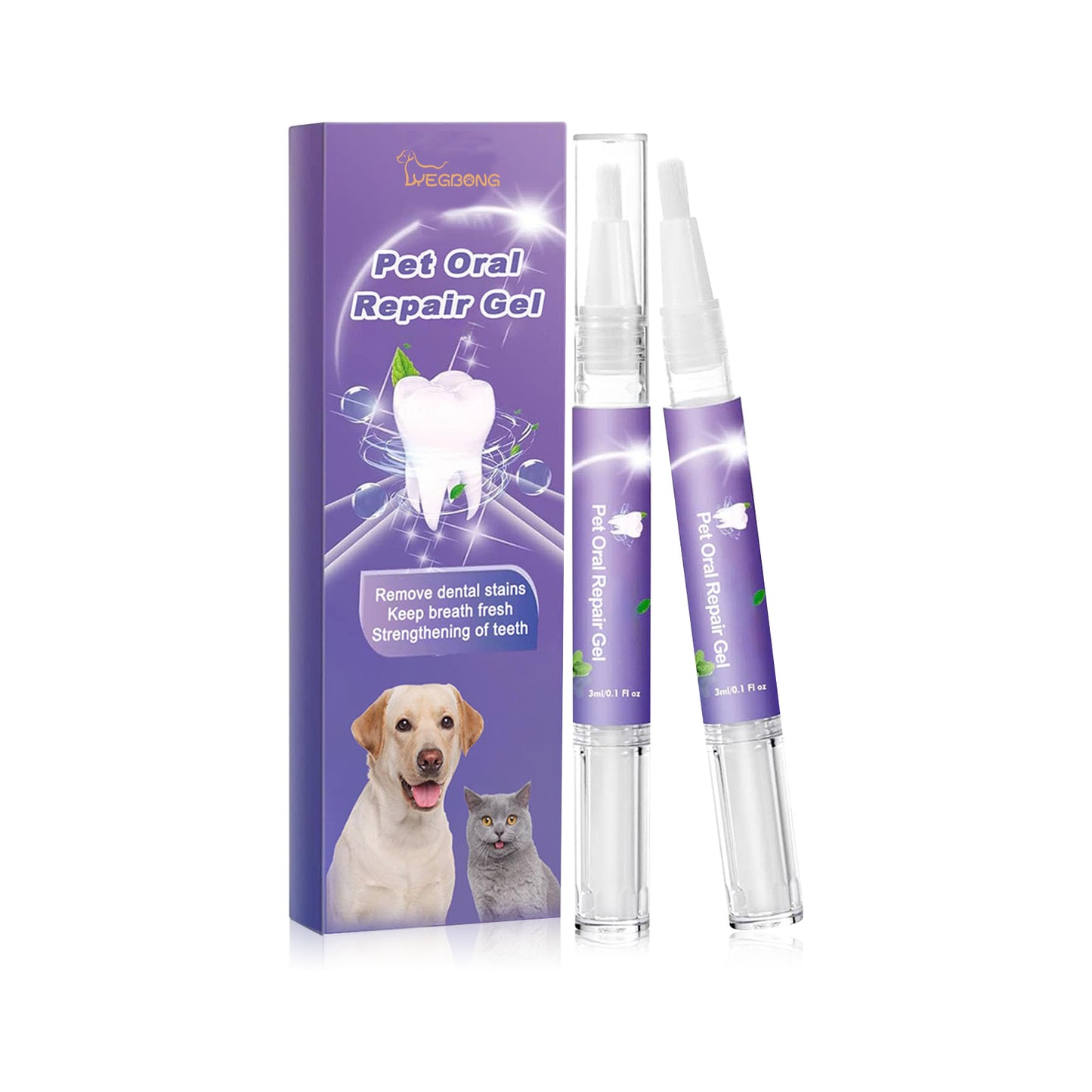 Pet Oral Repair Gel – Fresh Breath & Happy Gums for Cats & Dogs