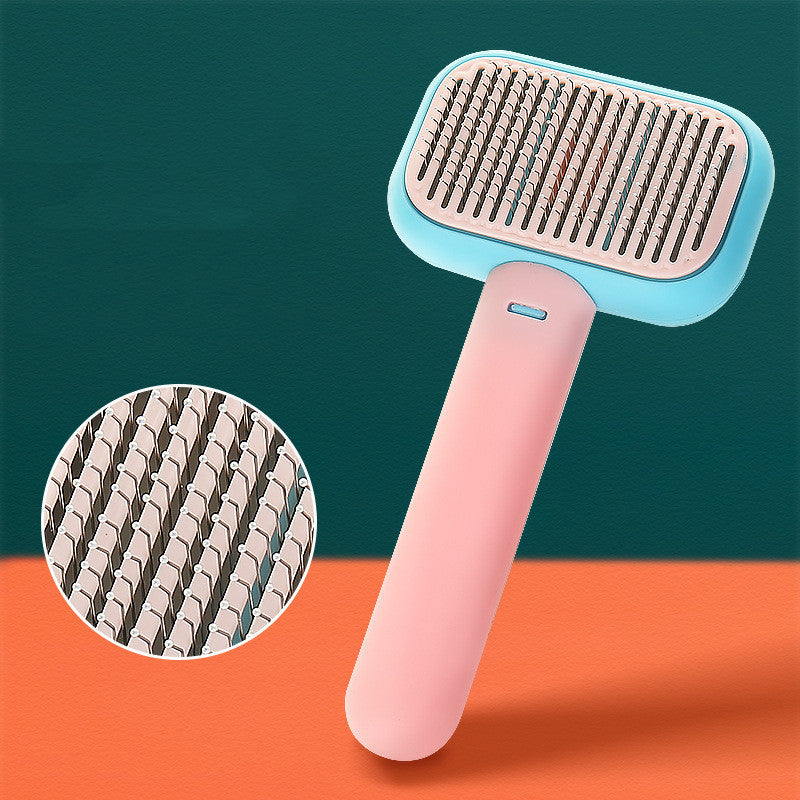 Knot‑Free Grooming Growth Brush – Stress‑Free Bonding for Cats & Dogs