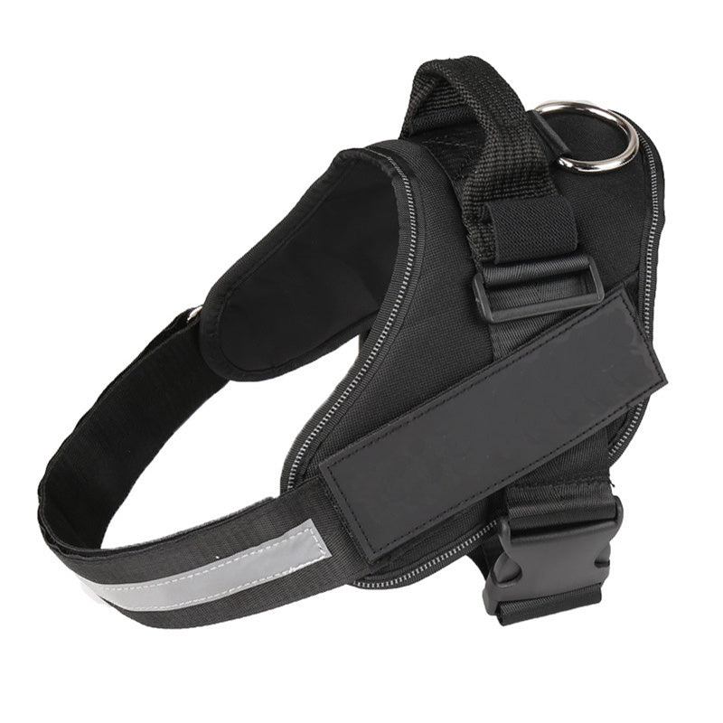 Personalized Reflective No‑Pull Harness — Custom Name Patch & Adjustable Fit