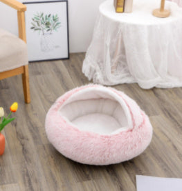 Cozy Nest 2‑in‑1 Winter Pet Bed