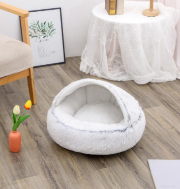 Cozy Nest 2‑in‑1 Winter Pet Bed