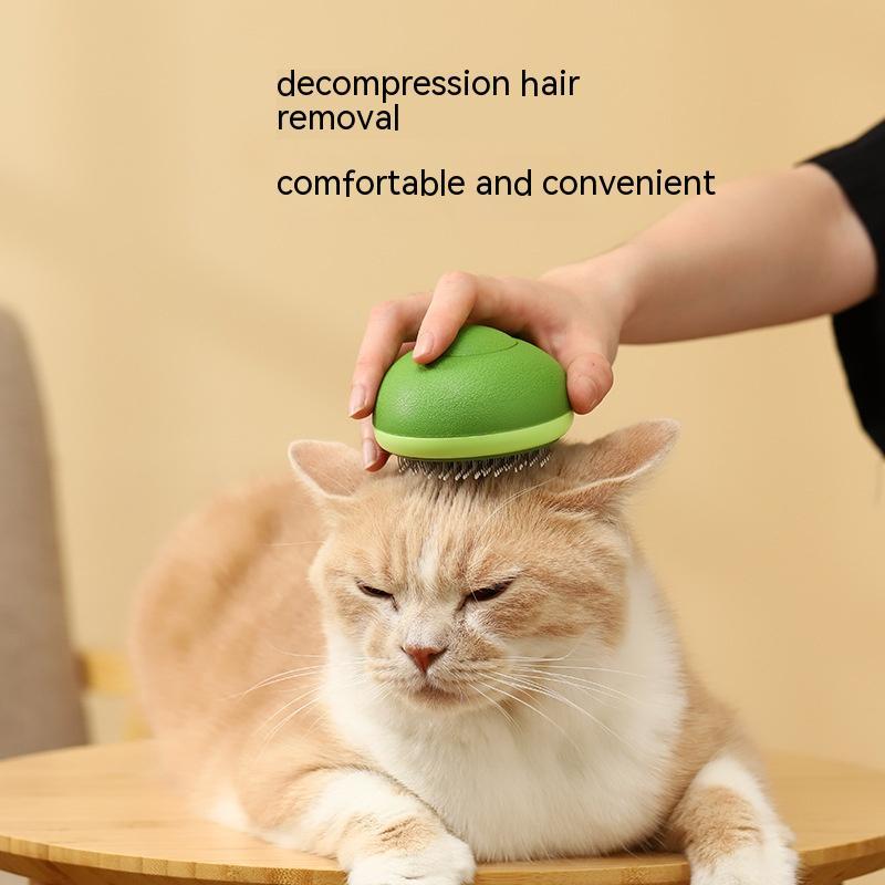 Avocado‑Shaped Pet Hair Remover Brush – Gentle Massage, Easy Cleanup!