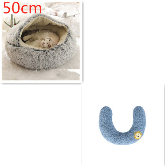 Cozy Nest 2‑in‑1 Winter Pet Bed