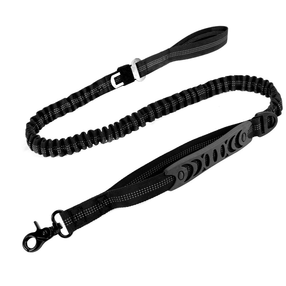 Multifunctional Shock‑Absorbing Dog Leash (4–6 ft) with Seatbelt Attachment