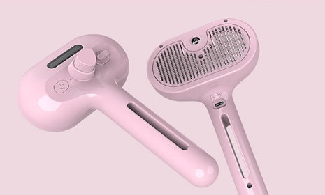 MoistureMist Self-Cleaning Pet Grooming Comb
