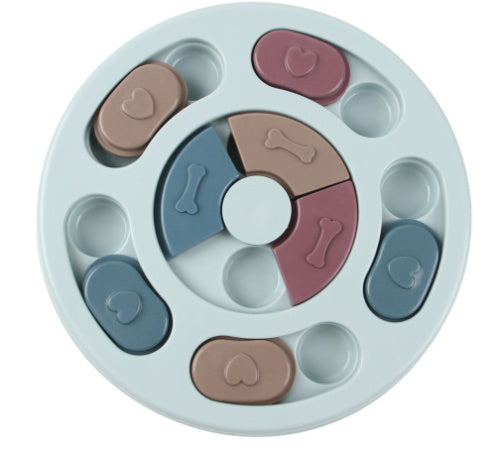 Interactive Dog IQ Puzzle Feeder for Small to Medium Dogs – Slow‑Dispensing Training Toy