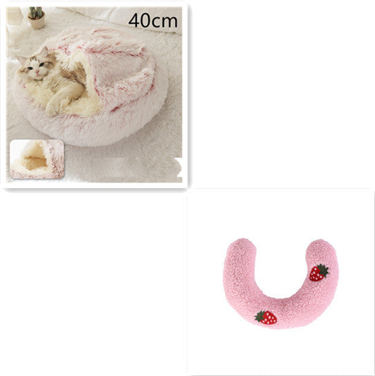 Cozy Nest 2‑in‑1 Winter Pet Bed
