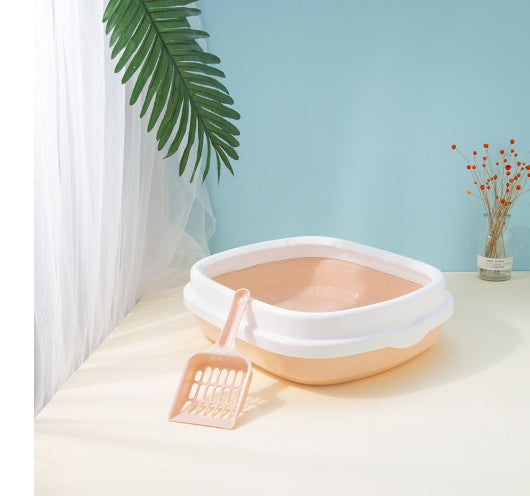 Spacious Anti‑Splash Detachable Cat Litter Box – Less Mess, More Comfort