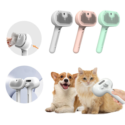 MoistureMist Self-Cleaning Pet Grooming Comb