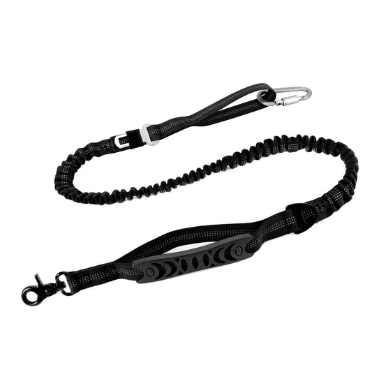 Multifunctional Shock‑Absorbing Dog Leash (4–6 ft) with Seatbelt Attachment