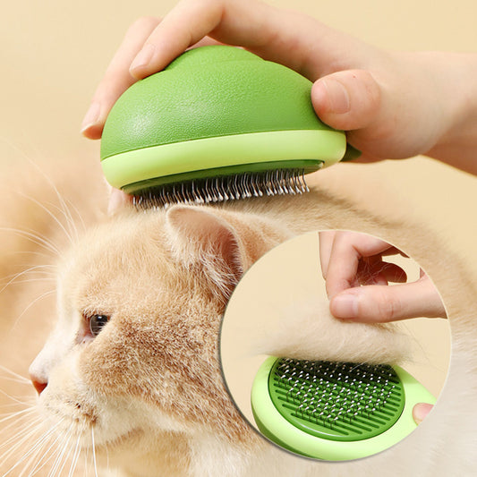 Avocado‑Shaped Pet Hair Remover Brush – Gentle Massage, Easy Cleanup!