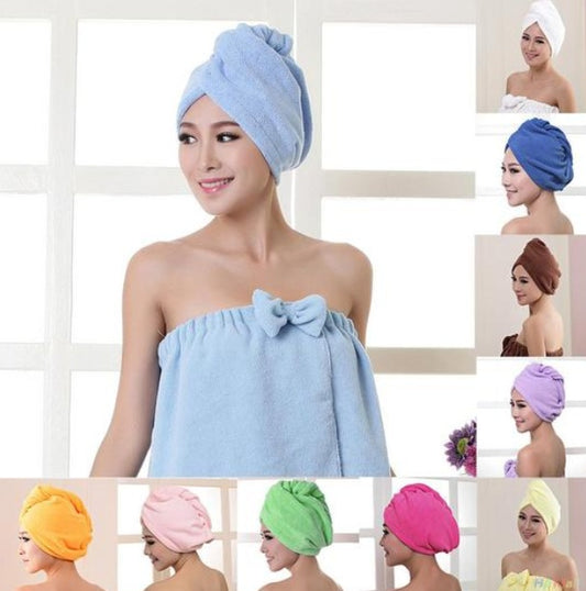 Women's Hair Dryer Cap, Absorbent Dry Hair Towel - Barking Good Deals