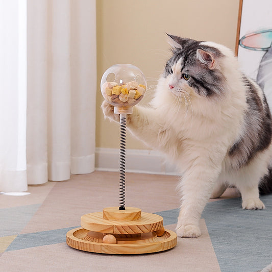 Interactive Cat Treat Dispenser Toy – Slow Feeder for Cats & Small Dogs
