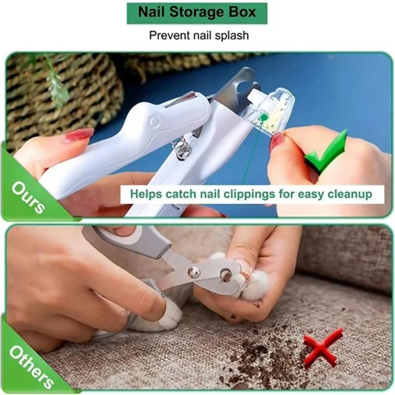 SafeGlow LED Pet Nail Clippers – Calm, Confident Grooming for Cats & Dogs