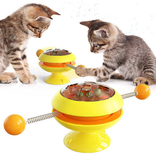 Rotating Catnip Tumbler Toy – Self‑Entertaining Interactive Kitty Spinner