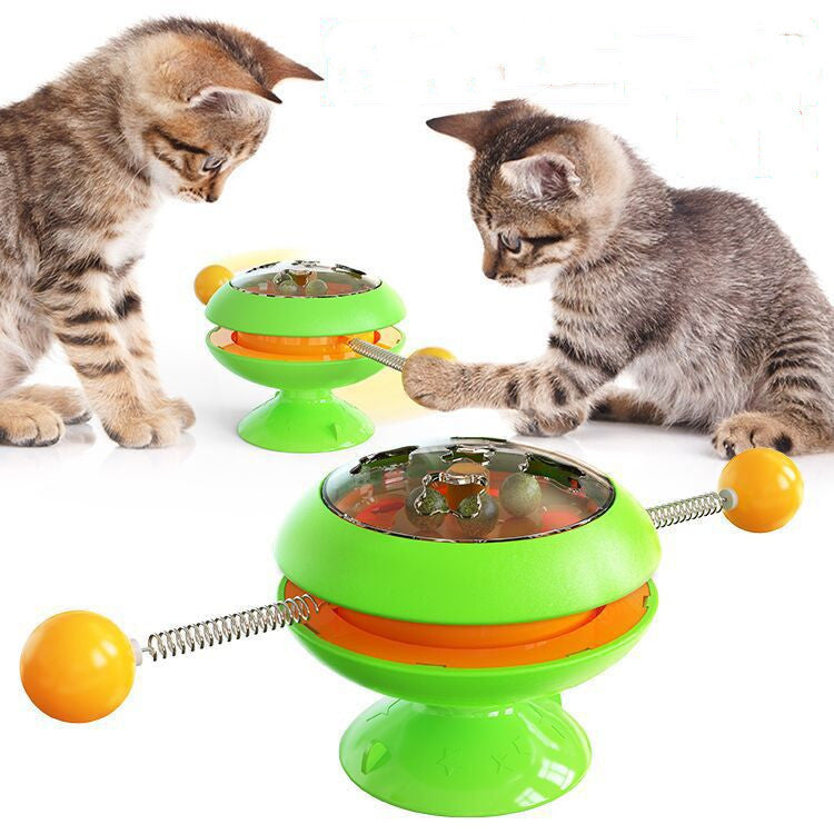 Rotating Catnip Tumbler Toy – Self‑Entertaining Interactive Kitty Spinner