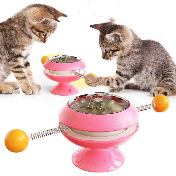Rotating Catnip Tumbler Toy – Self‑Entertaining Interactive Kitty Spinner