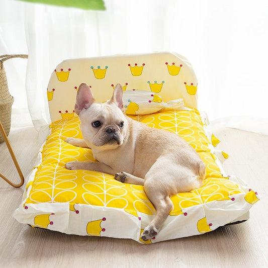 CuddleCloud Teddy Pet Bed — Small Bliss for Tiny Paws