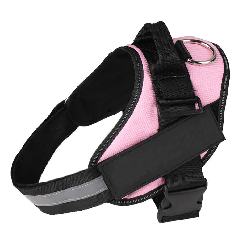 Personalized Reflective No‑Pull Harness — Custom Name Patch & Adjustable Fit